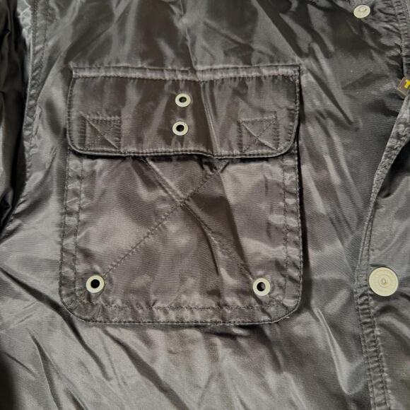 Timberland Jacket Men Black Hooded Insulated Warm Parka Coat Faux Fur Size Med - Picture 16 of 16